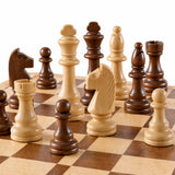 LuckyWish 4.3 Inch King Wooden Chess Pieces Only Replacement Set No Board