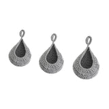 Myaddiction 3 Pieces Hanging Fruit Basket Hanging Wall Vegetable Fruit Basket For Garden Grey
