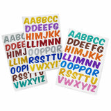 Abcd Alphabet Glitter Foam Stickers For Kids | Self Adhesive Multicolour Letter Wall Stickers | Art & Craft & School Project Use