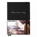LEUCHTTURM1917 - Some Lines A Day - 5 Year Memory Notebook - Hardcover Journal 366 Pages for 5 Years of Entries (Black)