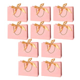 ATORSE 10x Party Gift Bag Resuable Thicken Paper for Celebrations Party Baby Shower Pink XS