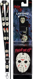 AtaBoy Friday The 13th Jason Mask Reversible Lanyard with Breakaway Clip and ID Holder