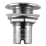Attwood 66543-3 Stainless Steel Barbed Short Straight Thru-Hull, 1 1/8-Inch