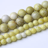32PCS 12MM Natural Yellow Jasper Stone Beads Energy Healing Beads for DIY Jewelry Bracelet Necklace Making for Jewelry Making15I
