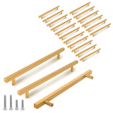 TooCust 20 Pack Brushed Brass Kitchen Cabinet Handles, Cabinet Pulls with 7-1/2 Inch (192mm) Hole Centers, Gold Dresser Handle w