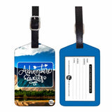 Nutcase Designer Luggage Travel Baggage Tags Set Of 2 With Name Card Inside Adventure Awaits