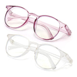 Outray 2 Pair Stylish Safety Goggles Anti-Fog Blue Light Blocking Glasses with Side Shields UV400 Protection