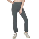 Trylo Flared Pant Regular Waist-Steel Grey-L,STEEL GREY,,B0D1Y42KW6