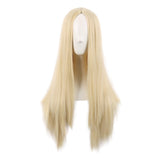 MapofBeauty 28 Inch/70 cm Women Special Long Straight Synthetic Wig (Mixed Blonde)