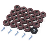 Furniture Slider Pads, 20pcs Teflon Moving Furniture Glides with Screws Reusable Feet Protector for Carpet, Tiled and Hardwood F