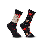 Bonjour Couple Socks Crew Length (Male & Female)
