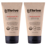 Thrive Reef Safe Sunscreen SPF50 - Hawaii 104 Reef Act Compliant - Mineral Sunscreen Non-Nano Zinc Oxide - Vegan, (5.8 Oz (Pack