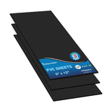 Mega Format Expanded PVC Plastic Sheets - 6 X 12 Rigid Black Sheet for Crafts, Signage, & Displays - Sintra, Celtec PVC Board -