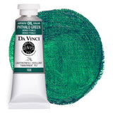 DA VINCI PAINTS Professional Artist Oil Paint, Phthalo Green, 37mL