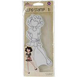 Prima Marketing 10761 Julie Nutting Mixed Media Cling Rubber Stamps, 3.3Inch by 7.2Inch, Chiara