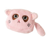 Zoomella Kawaii Cat Face Coin Purse Multipurpose Cartoon For Kids Boys Girls Children Pink