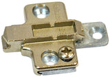 Blum 175H7100x2 175H7100, Frameless Mounting Plate, Clip-On, 0 mm Height (Pack of 2 Without Screws), Nickel Finish