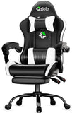 Czlolo Gaming Chair, Ergonomic Office Computer Chair with Footrest and Lumbar Support Massager Racing Style High Back Video Game