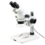 AmScope SM1BSX64S Professional Binocular Stereo Zoom Microscope, WH10x Eyepieces, 3.5X45X Magnification, 0.7X4.5X Zoom Objec