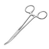 MJW Professional Curved Hemostat Fishing Forceps of Stainless Steel Used as Jewelry, Fly Fishing Forceps and Unhooking Fish Plie