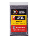 1lb MJR Tumblers 36 Grit Premium Extra Coarse Extremely Fast Cutting Silicon Carbide Rock Polishing Grit for Step/Stage 1, MJR T
