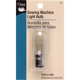 Dritz 81297 Sewing Machine PushIn Light Bulb, PushIn Base