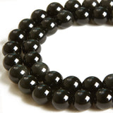100pcs 8mm Black Obsidian Beads Natural Gemstone Beads Round Loose Beads for Crafting and Jewelry Making