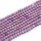 LiQunSweet 130 Pcs 3mm Natural Lepidolite Purple Mica Beads Strands Faceted Round Small Loose Crystal Gemstone Bead Spacer for D
