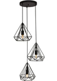 Elegant Lighting Living District Jago Collection Pendant D18.1 H24.3 Lt:3 Black Finish