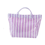 Snappsy Sport Gym Tote Bag Large Capacity Casual Weekend Bag For Travel Vacation Gym Violet White
