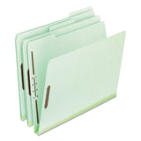 Pendaflex 17178 Pressboard Folders, 2 Fasteners, 1Inch Expansion, 1/3 Tab, Letter, Green, 25/Box