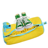SRWOPKRAY Reusable Shoe Washing Machine Bag for Washer & Dryer Yellow Fits All Shoe Sizes Deep Cleaning Laundry Bag with Invisib