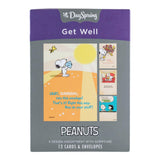 DaySpring Peanuts Get Well 4 Design Assortment with Scripture 12 Get Well Boxed Cards & Envelopes