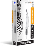 Zebra Pen Sarasa Dry X30 Retractable Gel Ink Pens, Bold Point, 1mm, Black Ink, Pack of 12