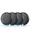 4 Pack Bluetooth Tracker, Works with Apple Find My (iOS Only, Not for Android), Smart Item Finder with Loud Sound, Key Finder Ai