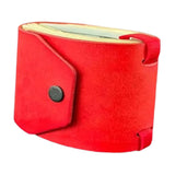 Merishopp Cash Wrap Wallet With Clasp Pouch Organizer For Holiday Business Travel Red