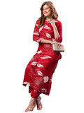 Gosriki Women'S Rayon Blend Straight Printed Kurta With Pant (Anaar-Red-Vks02-Gs_S_Red_Small),Red,,B0D9YV8LJ2
