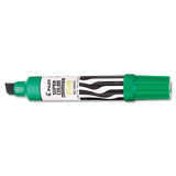 PILOT Jumbo Refillable Permanent Marker, Broad Chisel Tip, Green