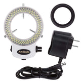 AmScope LED144WZK White Adjustable 144 LED Ring Light Illuminator for Stereo Microscope & Camera