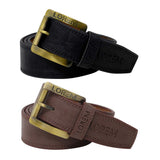 Lorem MenS Casual BlackBrown Artificial Leather BeltSet Of 2