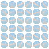 8mm White Opalite Beads, 100Pcs Semi Precious Gemstone Round Spacer Loose Beads, Polished Stone Beads for DIY Bracelet Necklace