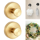 LECDOA Suction Cup Hooks for Wreaths on Glass, 2025 New Model No-Drill Suction Cup Hooks, Wreath Hangers for Front Doors, Metal