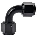 EVIL ENERGY 8AN Female to 8AN Female 90 Degree Swivel Coupler Union Fitting Adapter Aluminum Black