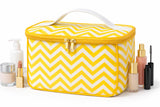 Nibbler Cosmetic Pouch With Dual Zipper Medium Toiletry Organiser Travel Kit For Skincare Hair Accessories | Pack Of 1 (YWaves