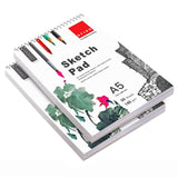 Ofixo 50 Sheet A5 Sketchbook (Pack Of 2) -5.8 X 8.3 Inch 140 Gsm| Top Spiral-Bound Sketchpad For Artists | Sketching And Drawing