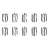 HARFINGTON 10pcs Thread Repair Inserts M4 x 0.7 Male to M2 x 0.4 Female Thread 6mm Long Stainless Steel Reducing Nuts Metric Sel