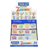 Doms Zodiac Colorful Erasers | For Clean & Clear Erasing | Non Toxic & Safe For Childrens | Stationery Gift Item For Kids & Stud
