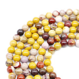 Gemstone Beads for Jewelry Making, Sold per Bag 5 Strands Inside, Mookaite 8mm