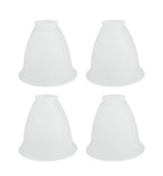 Aspen Creative Frosted 23074-4 Transitional Style Replacement Glass Shade, 2-1/8 Fitter Size, 5 high x 5-1/2 Diameter, 4 Pack