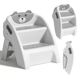 TPN Toddler Step Stool for Bathroom Sink and Potty Training Durable Anti-Slip,Anti-Tip A-Frame,10-Second Assembly, 2-Step Potty